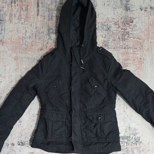 TNA Black Military Platoon Jacket Size M